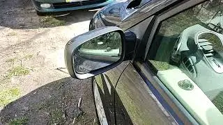 Folding the mirror before lubricate Renault Scenic 2