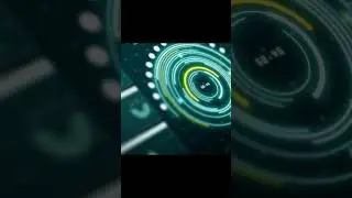 HUD Digital screen target blue FUI HD Tilt 