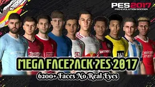 MEGA FACEPACK V2 AIO NO REAL EYES (6200+ Faces) | PES 2017