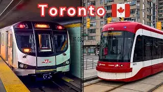 Metro, Trams and Buses in Toronto, Canada 🇨🇦 | 2024