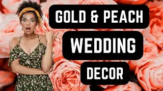 Transform Your Wedding with Gold and Peach Decorations
