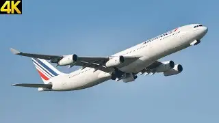 [4K] A340 Air France