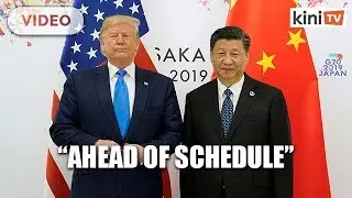 Trump: China trade deal 'ahead of schedule'