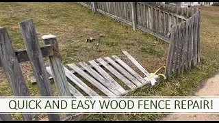 Tools that make wood fence repair easy DIY!