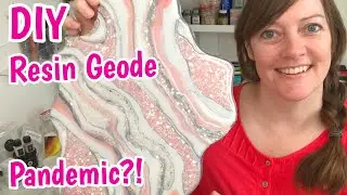 How To Make a DIY Resin Geode Wall Art - Step by Step,  Mixing Resin Pigments - Voice Over Tutorial