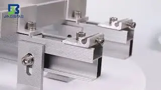 Various installation accessories for solar panels
