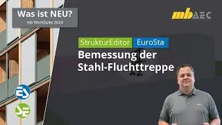 mbinar-Serie 2023, Teil 10: Bemessung der Stahl-Fluchttreppe