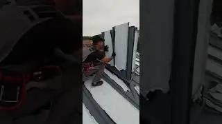 Pipe lining with a seam,фальцевая кровля,отделка трубы фальцем