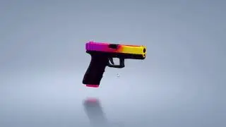 csgo skin paintjob 3D model (cs go)