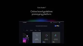 Core Studio° — Online brand guidelines prototyping platform