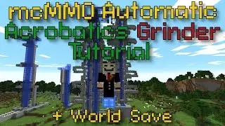 Minecraft: 1.16.5 mcMMO Automatic Acrobatics Grinder Tutorial!