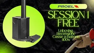 Unboxing and Review of the Proel Session1 Free (Ita) #Proel #session1 #unboxing #speakers #dj