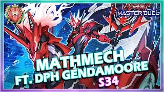 MATHMECH FT. DPH GENDAMOORE SEASON 34 RATING DUELS GAMEPLAY IN YUGIOH MASTER DUEL