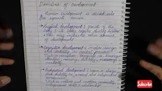 Domains of development || #humandelopment, #homescience,