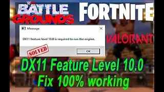 DX11 Feature Level 10.0 is required to run the engine For WWE 2K Battlegrounds all games By Fix Bugs