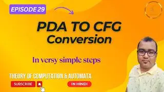 PDA to CFG Conversion Explained Step-by-Step | Theory of Computation Made Easy