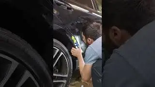 Paintless dent removal using suction cups