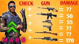 Maro Ability Test On All Gun Kar98k/M4A1/VSS-X/M500/AWM | Maro Character Ability Test In Free Fire