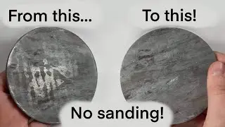How to remove shine from polymer clay-Acetone Trick