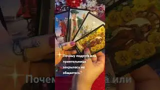 Таро расклад💫Почему подруга,приятельница закрылась,не общаетесь?