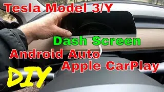 Dash Screen for Tesla Model 3 and Y with Android Auto & Apple Car Play from TLyard