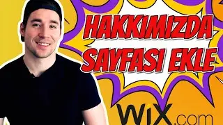 WIX'te KATEGORİLER & HAKKIMIZDA SAYFASI EKLİYORUZ (Ücretsiz Stoksuz e Ticaret Eğitimi) - Bölüm 41
