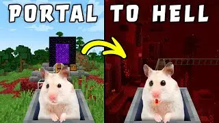 Hamster in PORTAL TO HELL MAZE in Minecraft