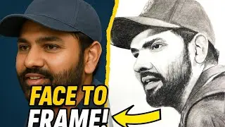 How to draw Rohit Sharma | @isketchyou | #art #hitman