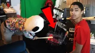 I SMASHED MY BIG BROTHERS $5000 PC !! HE KNOCKED ME OUT ! (GONE WRONG)