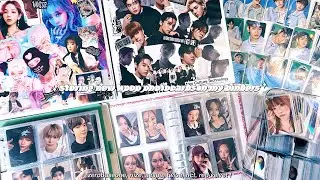 a cute lil storing new kpop photocards in my binders ✮ riize, aespa, zb1, twice, red velvet, nct !