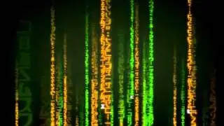 Matrix rain sample intro