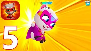 Talking Tom Hero Dash - Gameplay Walkthrough Part 5 Angela & Ginger Coin Run - Android Gameplay