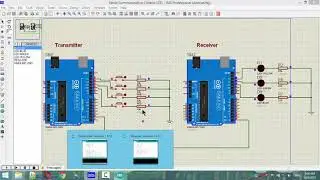 Arduino Control LED by Serial communication Simulate in Proteus