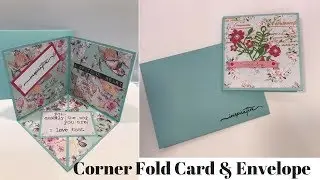 Corner Fold Card & Matching Envelope