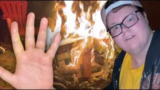 A GIANT FIRE, A YELLOW HAND, & A MUKBANG!!!