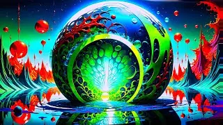 Green Sphere's Secret - Copyright Free Abstract Background Video 4K Ultra HD UHD No Sound