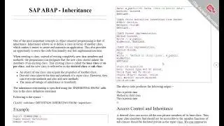 SAP ABAP   Inheritance