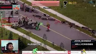 project zomboid  essa passou perto  / live  com interaçoes /  jogando no controle