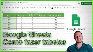 How to Create a Table in Google Sheets | Google Sheets