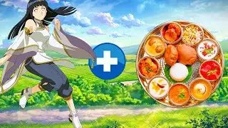 Naruto character in indian food mode | sakura eat indian food