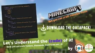 Understanding the Recipes' Code in Datapacks 1.18.2 | #infoyps #minecraft #datapack #psplaysmc |
