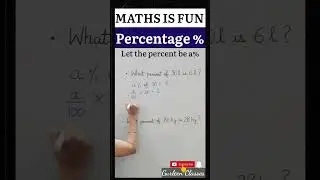 What Percentage of? | #mathstricks #percentage #ytshorts #ncertmaths #shortsvideo  #gurleenclasses