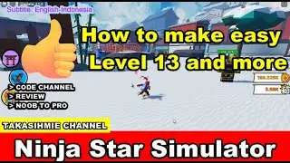 How to make easy Level 13 Weapon and more in Ninja Star Simulator Roblox