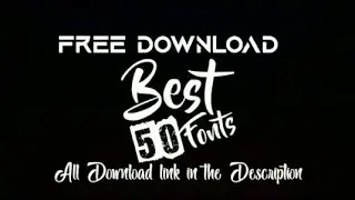 Top 50 Stylish Text Font || Direct Download || It’s AMB