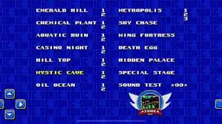 Sonic 2 Mystic Cave Zone Act 1 with Knuckles