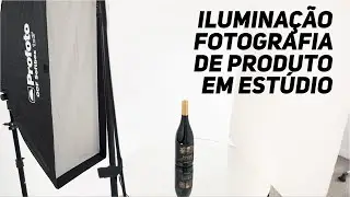 Iluminação de fotografia de produto em estúdio