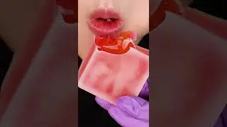 Honey jelly wax candy eating ASMR