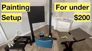 Setting up a simple, inexpensive oil painting studio