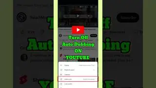 How to turn off the auto Dubbed feature on YouTube || Remove Auto Dubbing on YouTube ||