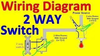 2 Way light Switch Wiring Diagrams